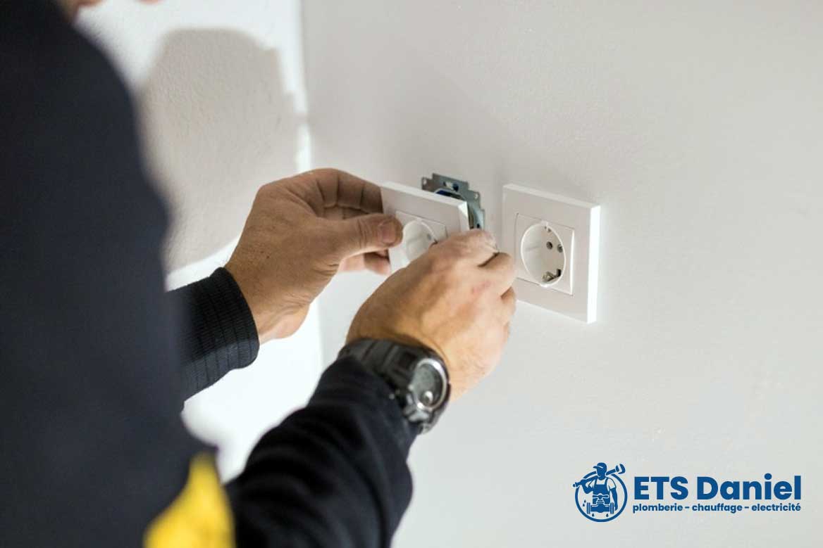 Installation prises et éclairage à Eysines